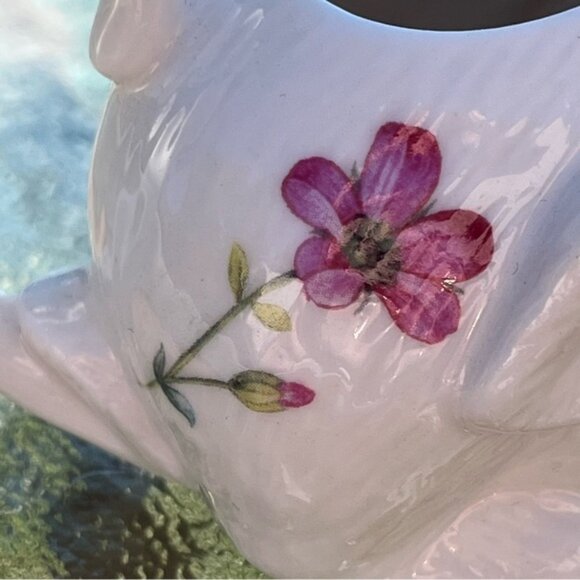 Grace's Teaware Porcelain Bunny Rabbit Creamer Butterflies Flowers - Picture 8 of 13